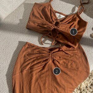 Lspace It's A Date Top & Skirt Coffee